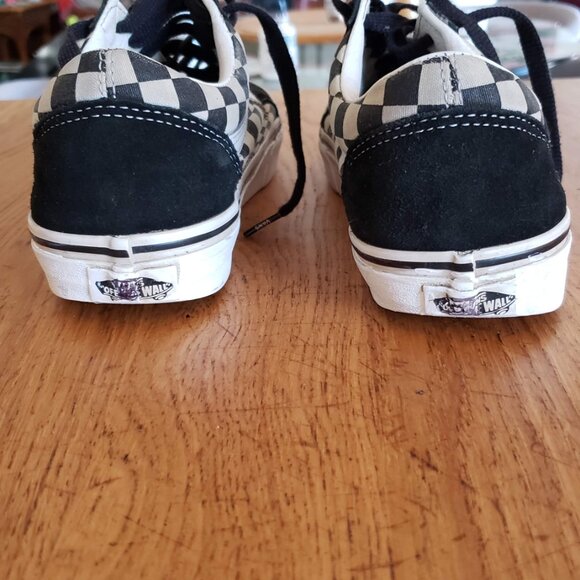 Vans Unisex Iconic Old Skool Checker Board Shoes Mens 7 Womens 8.5 gently worn - Picture 8 of 9
